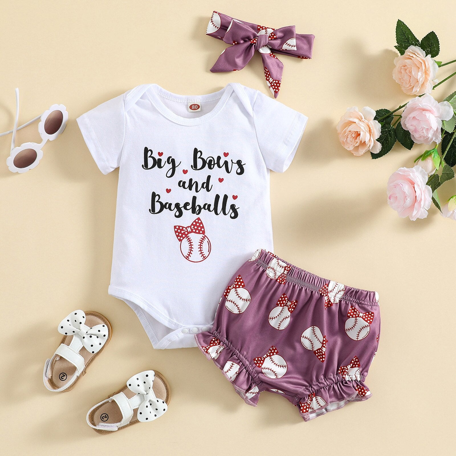 Adorable 3-Piece Summer Outfit for Newborn Baby Girls