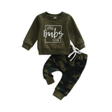 2023 Spring Baby Boys Girls Clothes Sets Children's Suit Kids Long-sleeved Cotton Sweater Pants Suits Clothing Outfit - Babbez