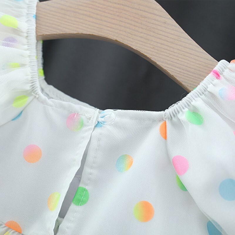 Colorful Polka Dot Party Princess Dresses for Baby Girls