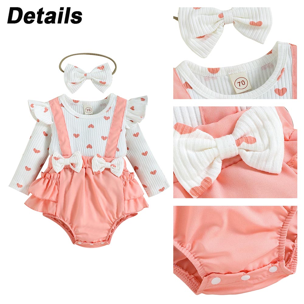 Cute and Comfy Baby Girl Bodysuits with Ruffle Sleeves and Flower Prints