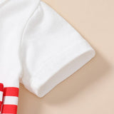 Stylish Infant Baby Girl Stripe Romper and Flare Pants Set