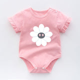 Adorable Cotton Cartoon Bodysuits for Baby Boys - Perfect Summer Outfit