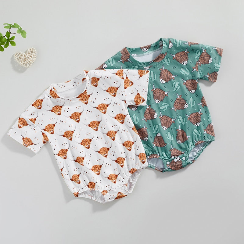 Cute and Comfy 0-24M Summer Rompers for Baby Boys and Girls