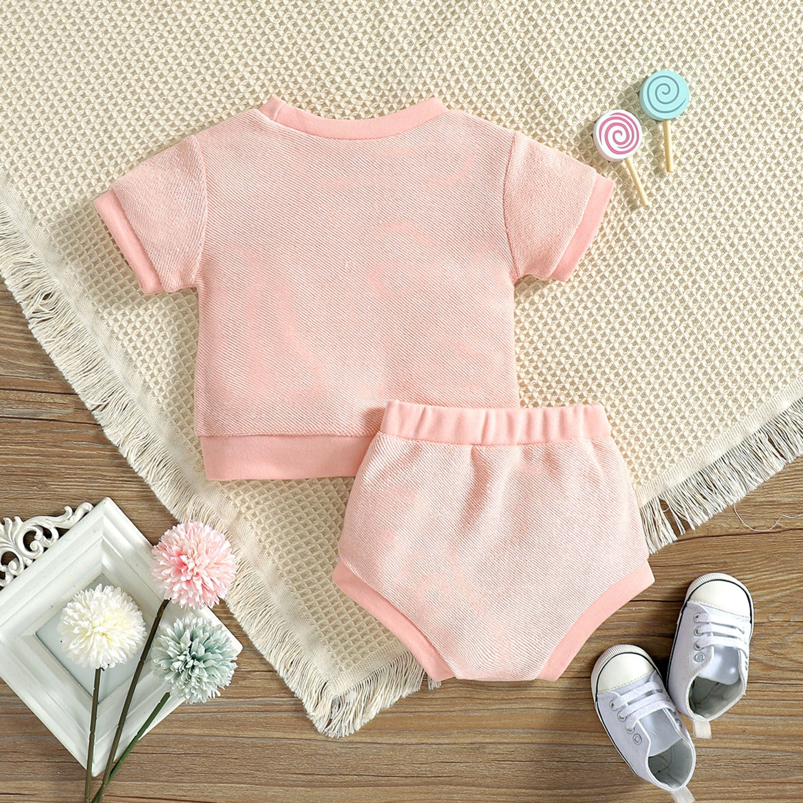 Adorable 2Pcs Clothing Sets for Infant Baby Boys and Girls