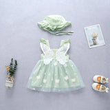 Sweet Baby Girl Party Dress with Sleeveless Wings