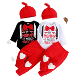 Adorable Newborn Infant Baby Boys Clothes Sets for Valentine's Day Outfits