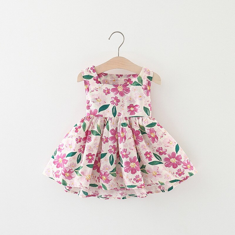 Flower Children Clothes Baby Dress - Fashionable and Comfortable Sleeveless Dresses for Girls 0-3 Years Old