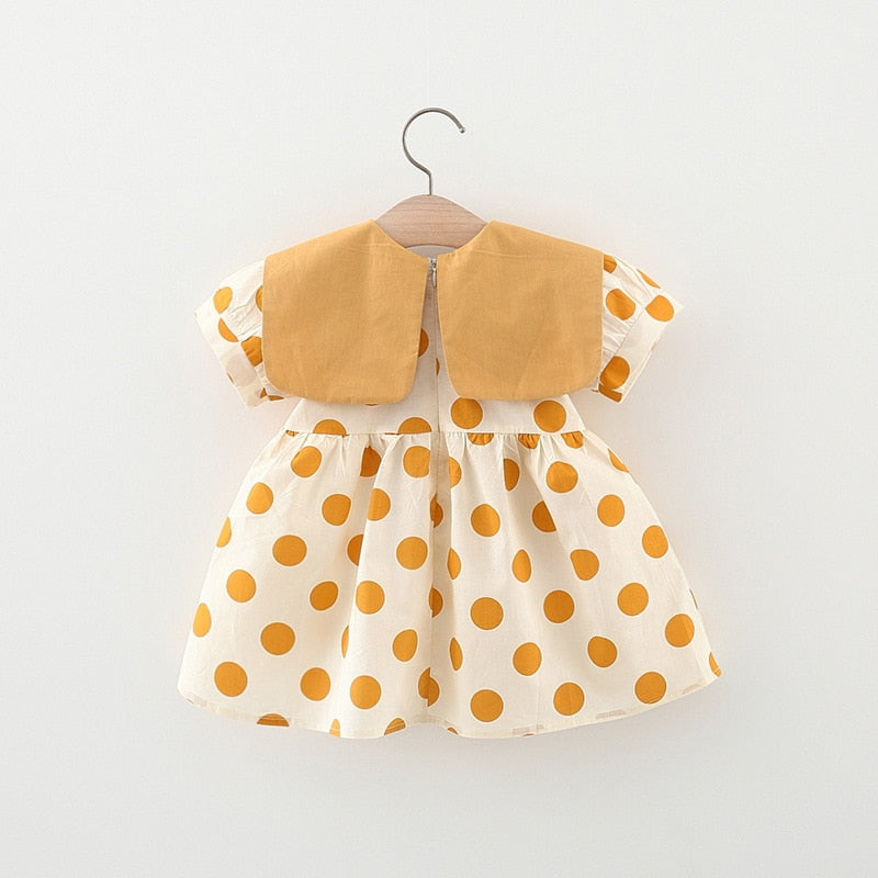 Summer Cotton Bow Dress for Baby Girls