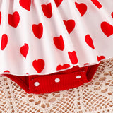 Adorable 3Pcs Baby Girl Spring Outfit - Long Sleeve Romper Dress + Headband Set
