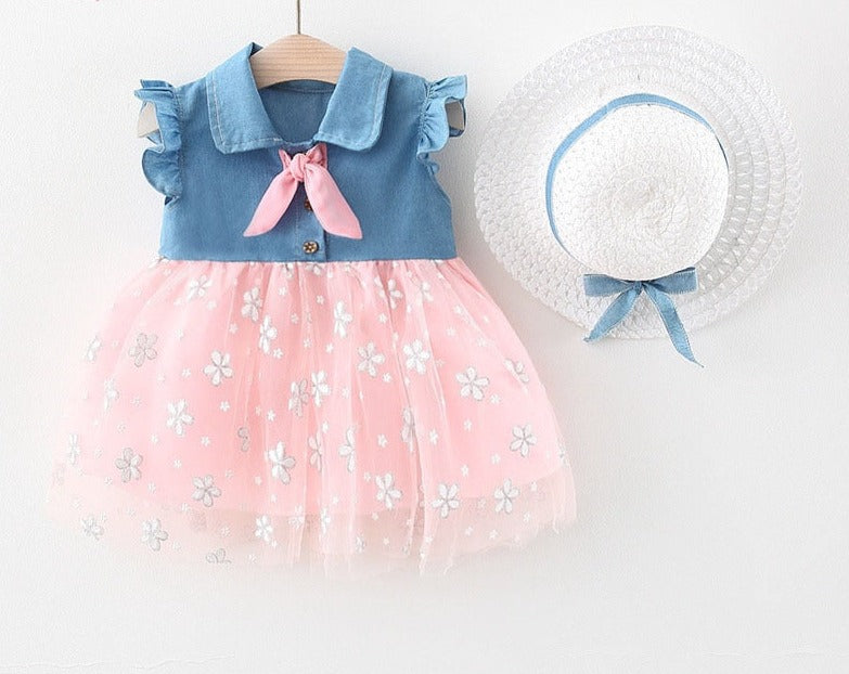 Baby Girl Fashion Mesh Princess Dress - Babbez