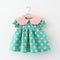 Baby Girl Dress Polka Dot Loose Lapel - BabbeZz