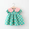 Baby Girl Dress Polka Dot Loose Lapel - BabbeZz