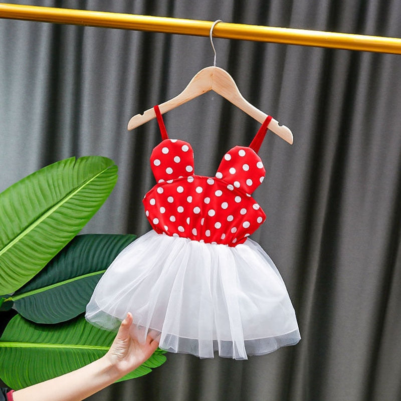 Baby Girl Polka Dot Birthday Party Princess Dresses - Babbez