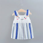 Simple Baby Girl Dress Sleeveless Cotton - Babbez