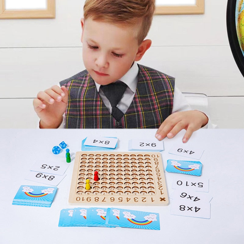 Multiplication Board Game Educational Toys - Babbez
