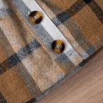 Ear Pit Strip Long-sleeved Plaid Skirt Suit - Babbez