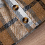 Ear Pit Strip Long-sleeved Plaid Skirt Suit - Babbez