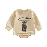 Let Your Baby Show Their Personality with Our Letter Animal Print Romp