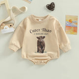 Let Your Baby Show Their Personality with Our Letter Animal Print Romp