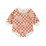 Baby Halloween Pumpkin Print Romper - Babbez