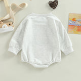 Adorable Long Sleeve Infant Toddler Animal Print Romper
