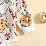Baby Printed Cuffs Rib Long Sleeve Triangle Romper - Babbez