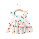 Cute and Elegant Princess Dress with Suspender Vest for Girls