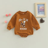 0-18m Autumn Boy Sweatshirt Jumpsuit Long Sleeve Farm Baby's Printed J