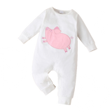 Adorable Baby Romper with Embroidered Animal Patch