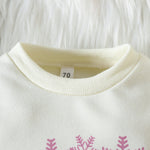 Baby One-piece Long Sleeve Triangle Wrap Shirt Printing - Babbez