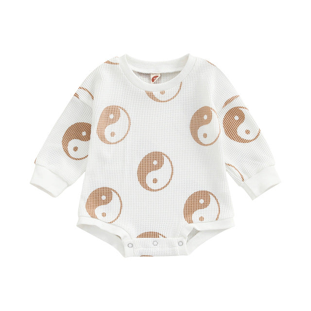 Baby One-piece Suit Knitted Long Sleeve - Babbez
