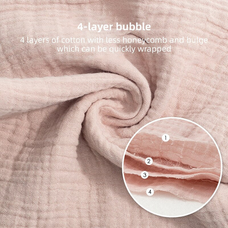 3/5Pcs Baby Square Towel Feeding - Babbez