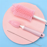 Baby Rubber Bottle Brush 3-Piece Set - Babbez