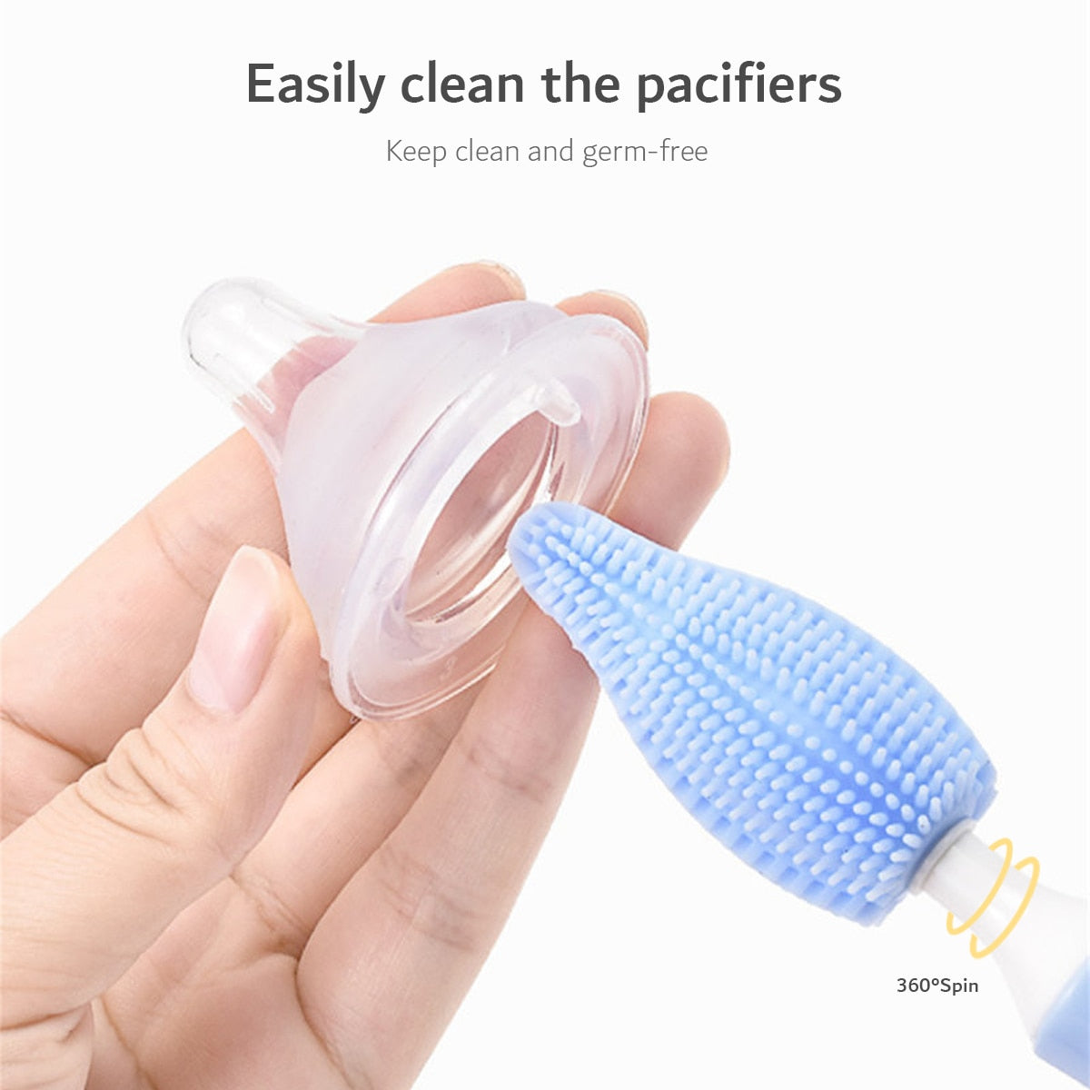Baby Rubber Bottle Brush 3-Piece Set - Babbez
