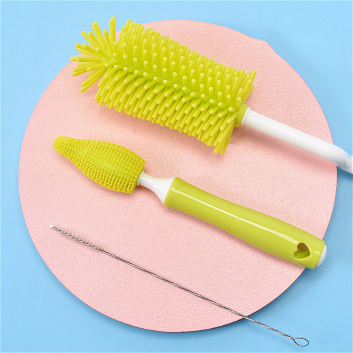 Baby Rubber Bottle Brush 3-Piece Set - Babbez