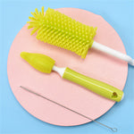 Baby Rubber Bottle Brush 3-Piece Set - Babbez