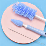 Baby Rubber Bottle Brush 3-Piece Set - Babbez