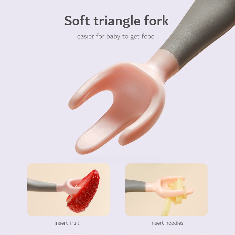 2Pcs Eat Auxiliary Training Tableware - Babbez